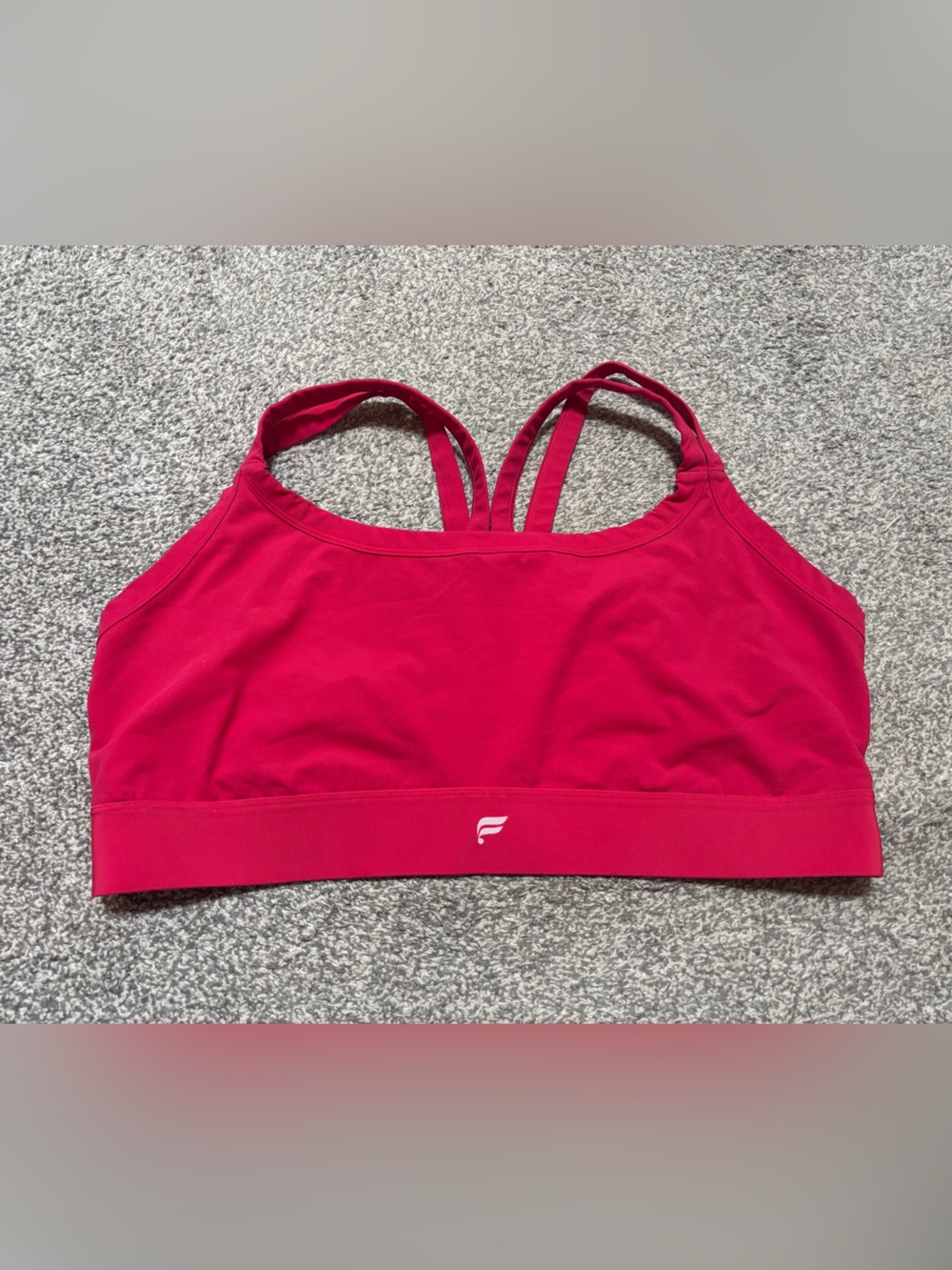 Fabletics Strappy Sports Bra - Hot Pink
